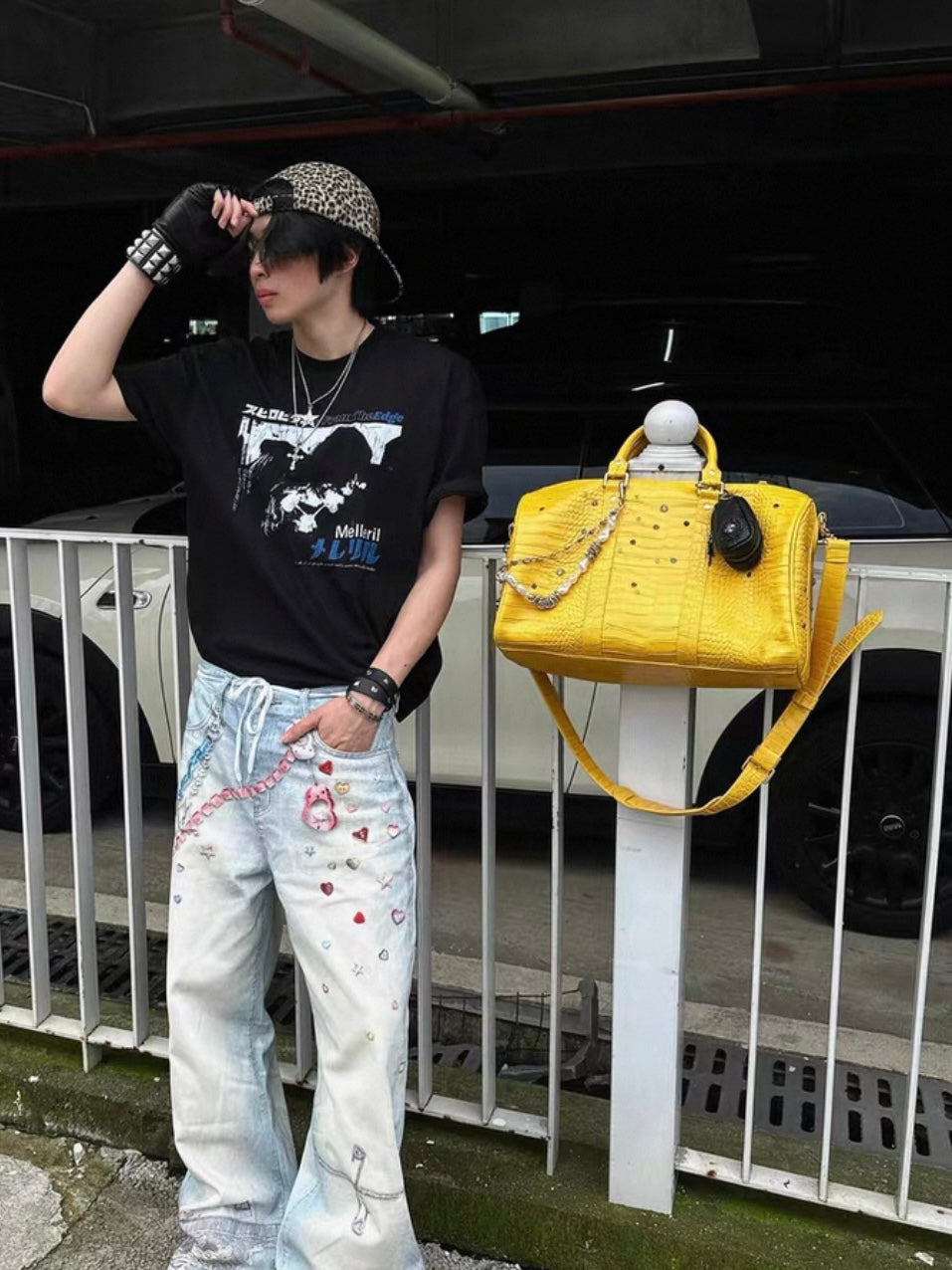 Collection Yellow PU leather Tote bag