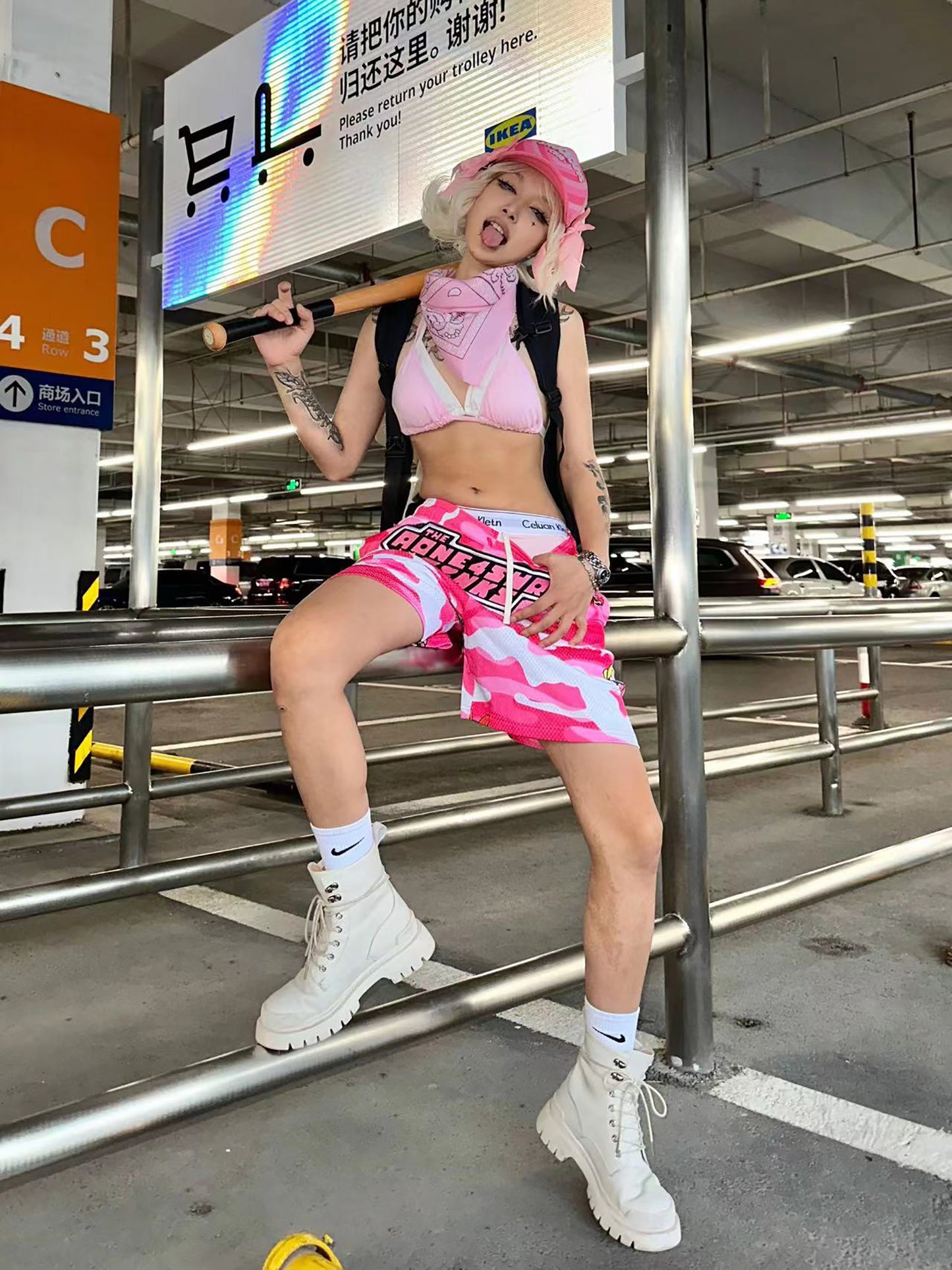 AONE4SURE Powerpuff Girls Pink Sport Shorts