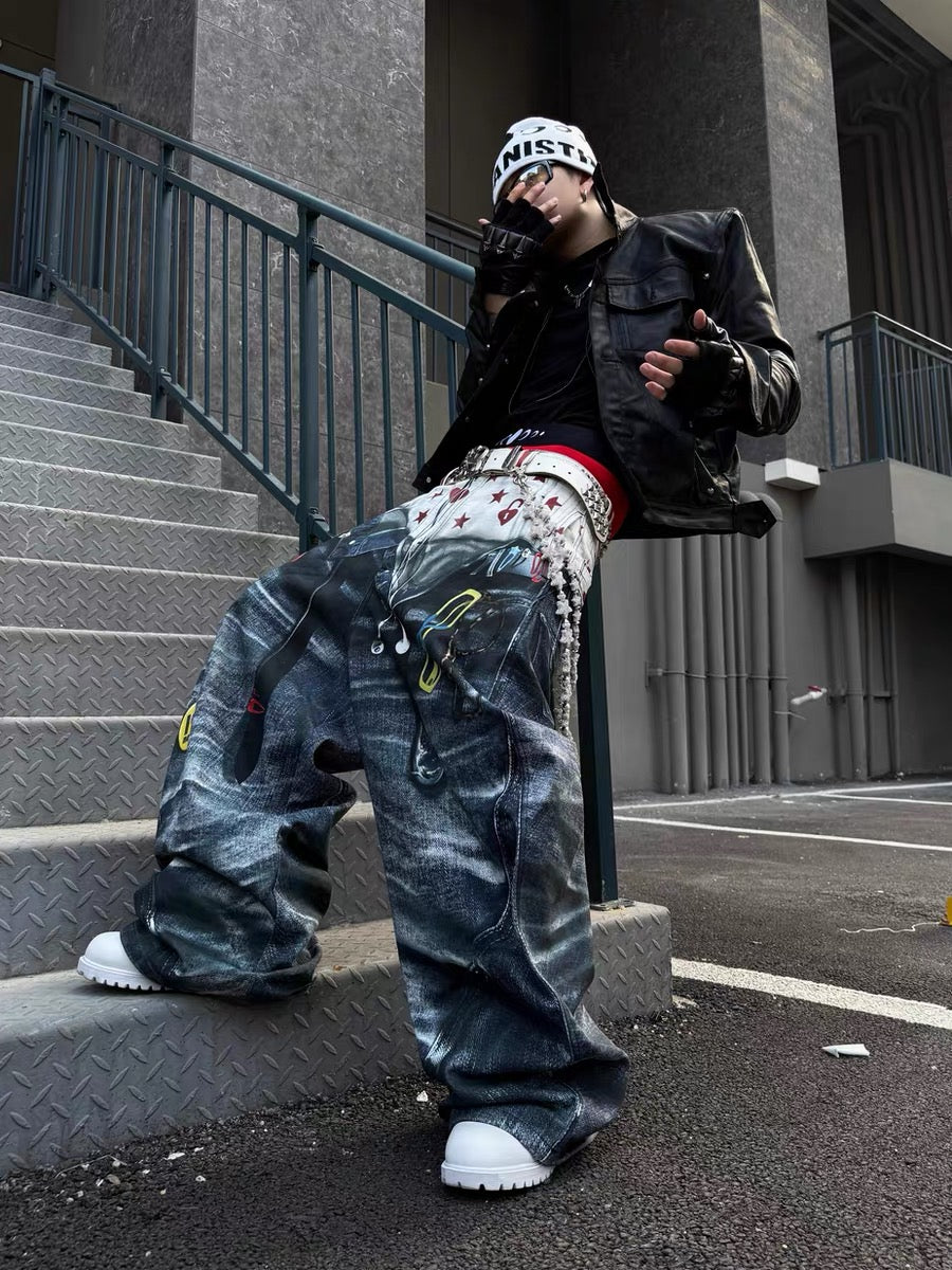 Collection 3D-Print Super Baggy Pants