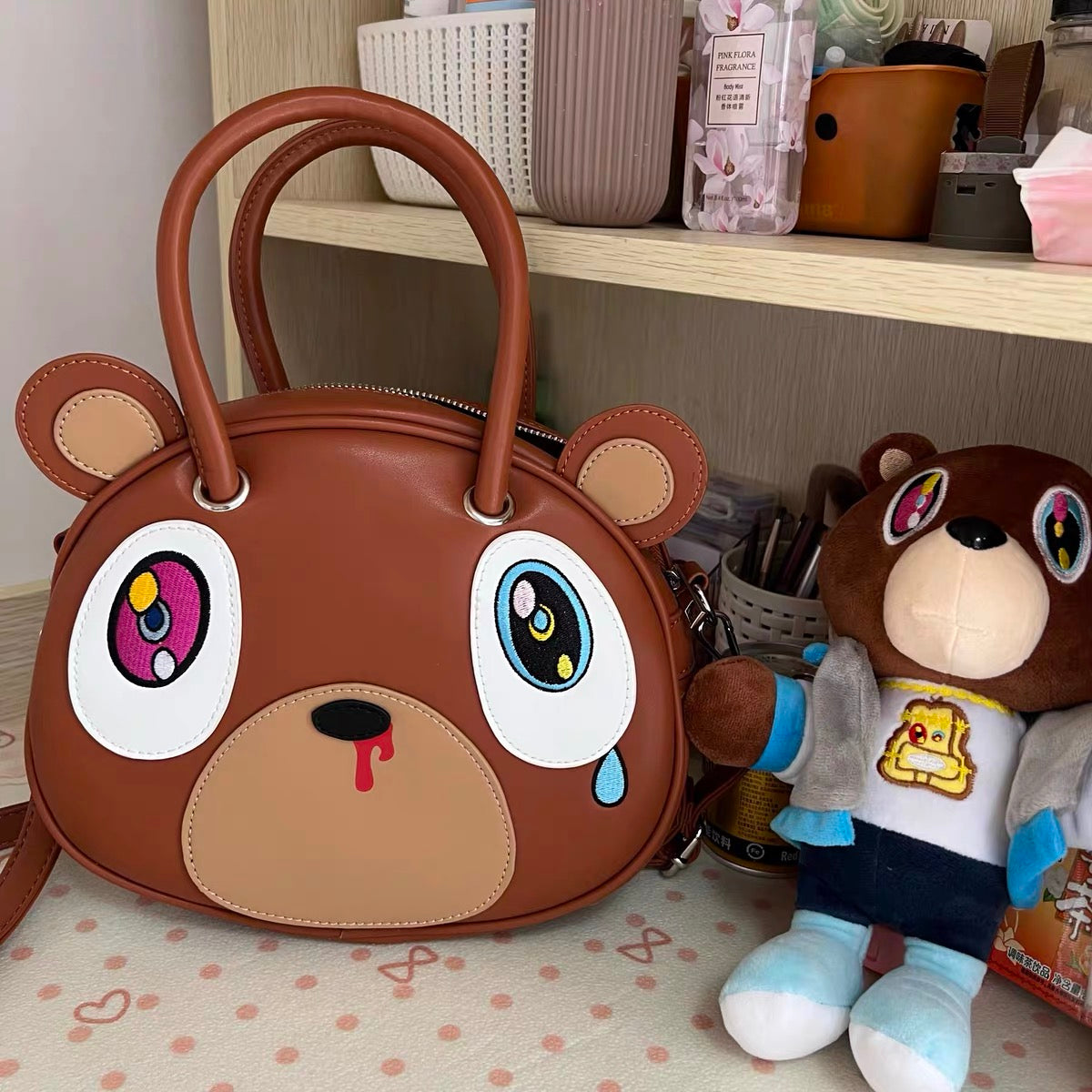 Dropout Bear Pu Leather Bag