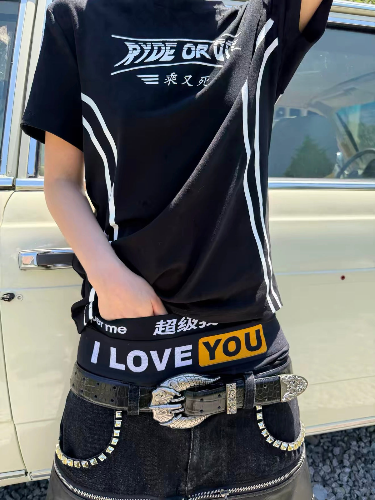 I LOVE YOU Cotton Underwear（2 Colors）