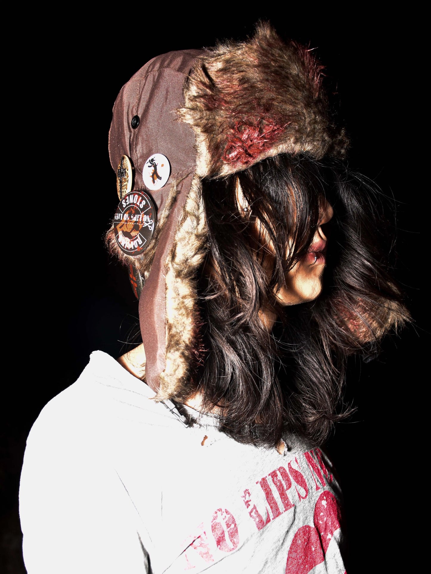 Collection Bloody Badges Ushanka hat