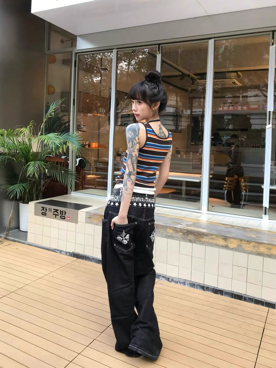 Collection Trousers Leopard Denim