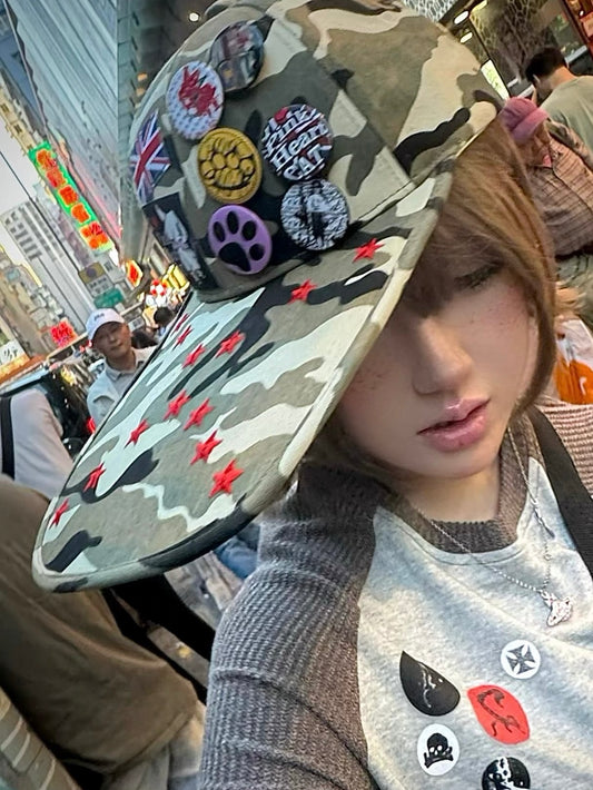 Collection 15cm-brim Badges hat
