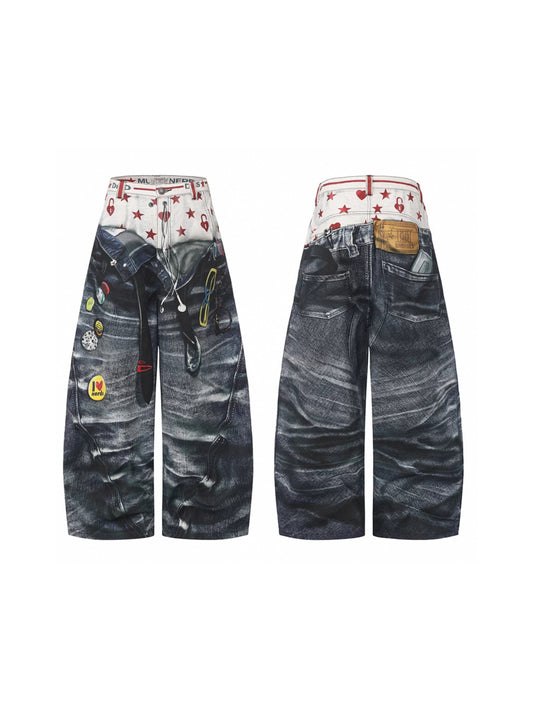Collection 3D-Print Super Baggy Pants