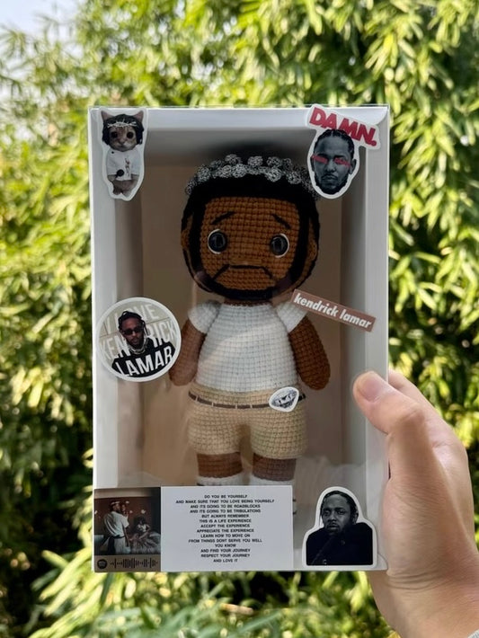 Kendrick Lamar Handmade Knitting Wool doll