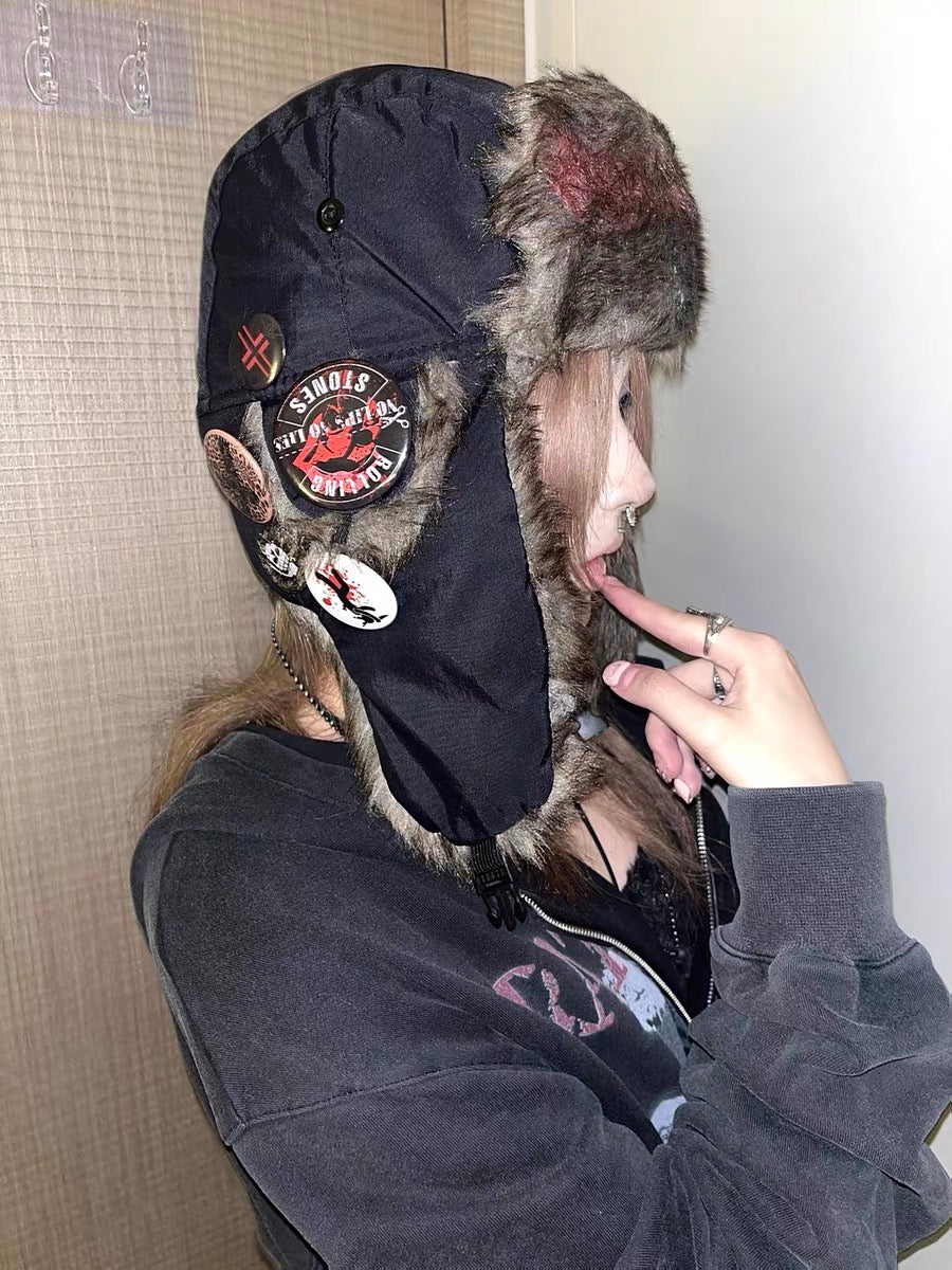 Collection Bloody Badges Ushanka hat