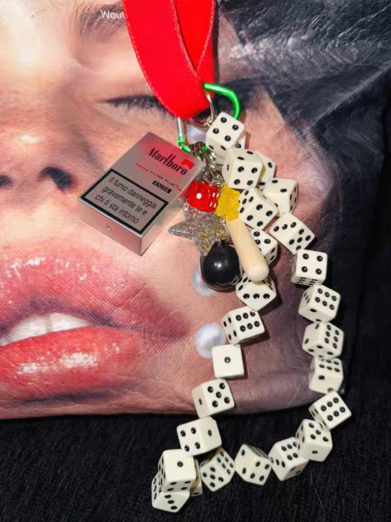 Collection Pearl tears print Tote bag