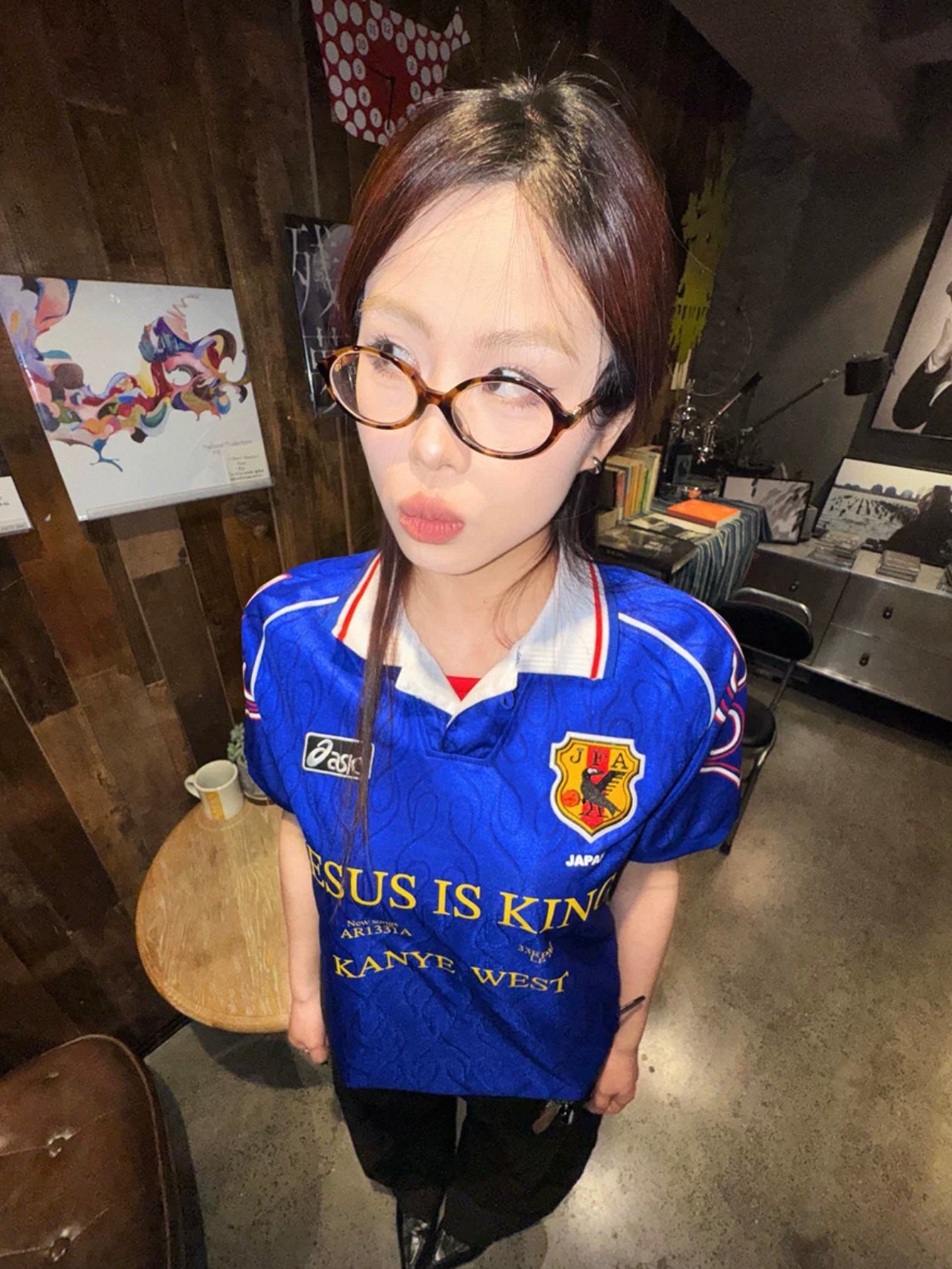 Collection Kanye West JESUS IS KING Remake football jersey