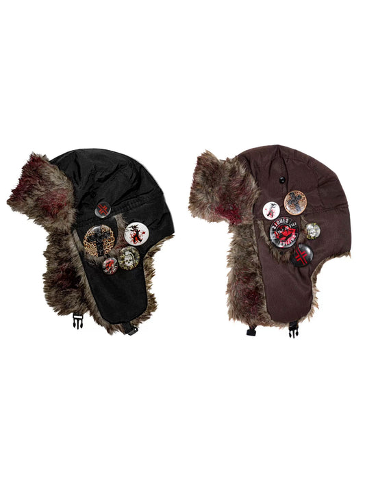 Collection Bloody Badges Ushanka hat
