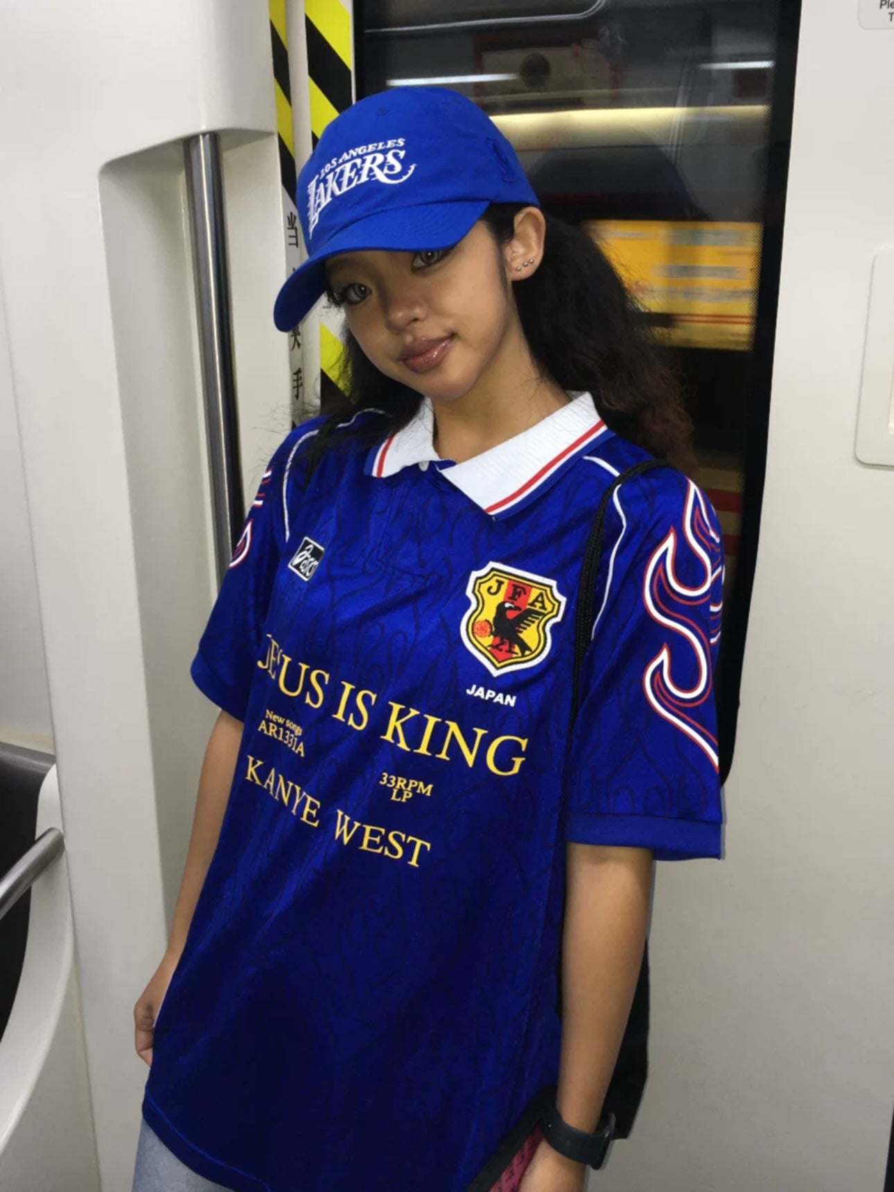 Collection Kanye West JESUS IS KING Remake football jersey