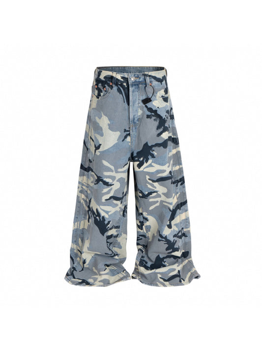 Collection Blue Camo Baggy Pants
