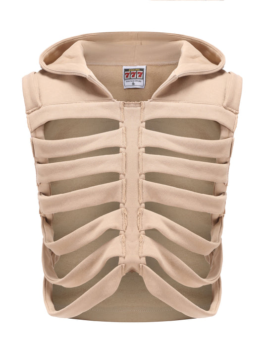 Collections Skeleton Hoodie Vest(2 Colors)