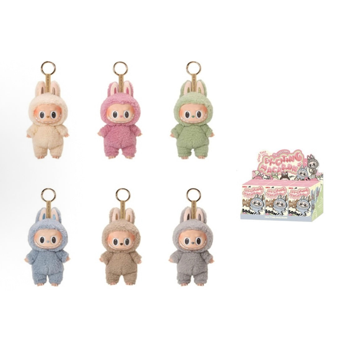 Pop Mart Labubu 1.0 The Monsters Exciting Macaron Sealed Case Blind Box