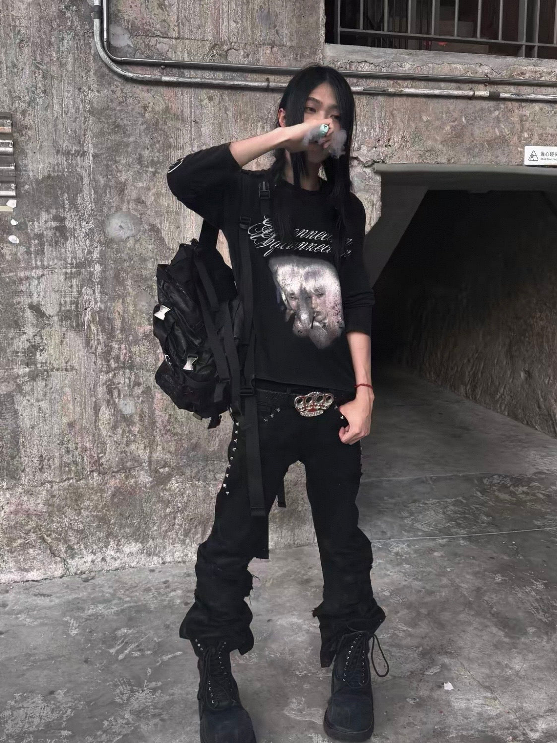 Devil Destroy it Leather waxed denim
