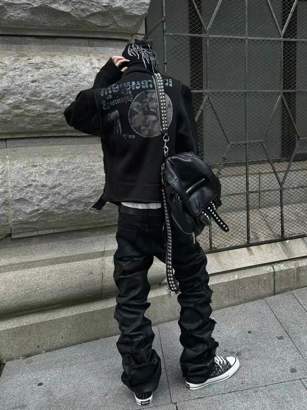 Devil Destroy it Leather waxed denim