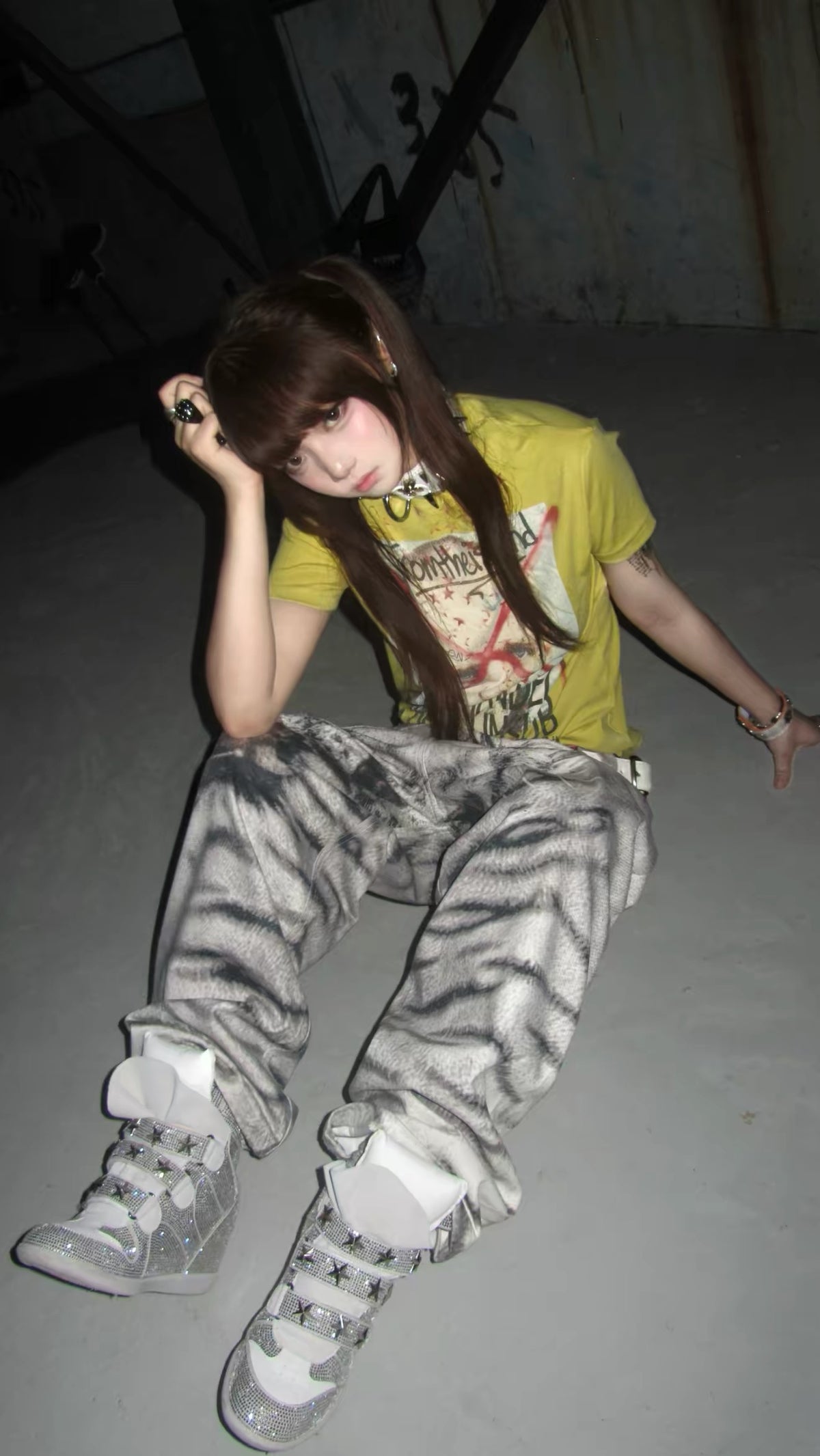 the White Tiger 3D printing waxed denim