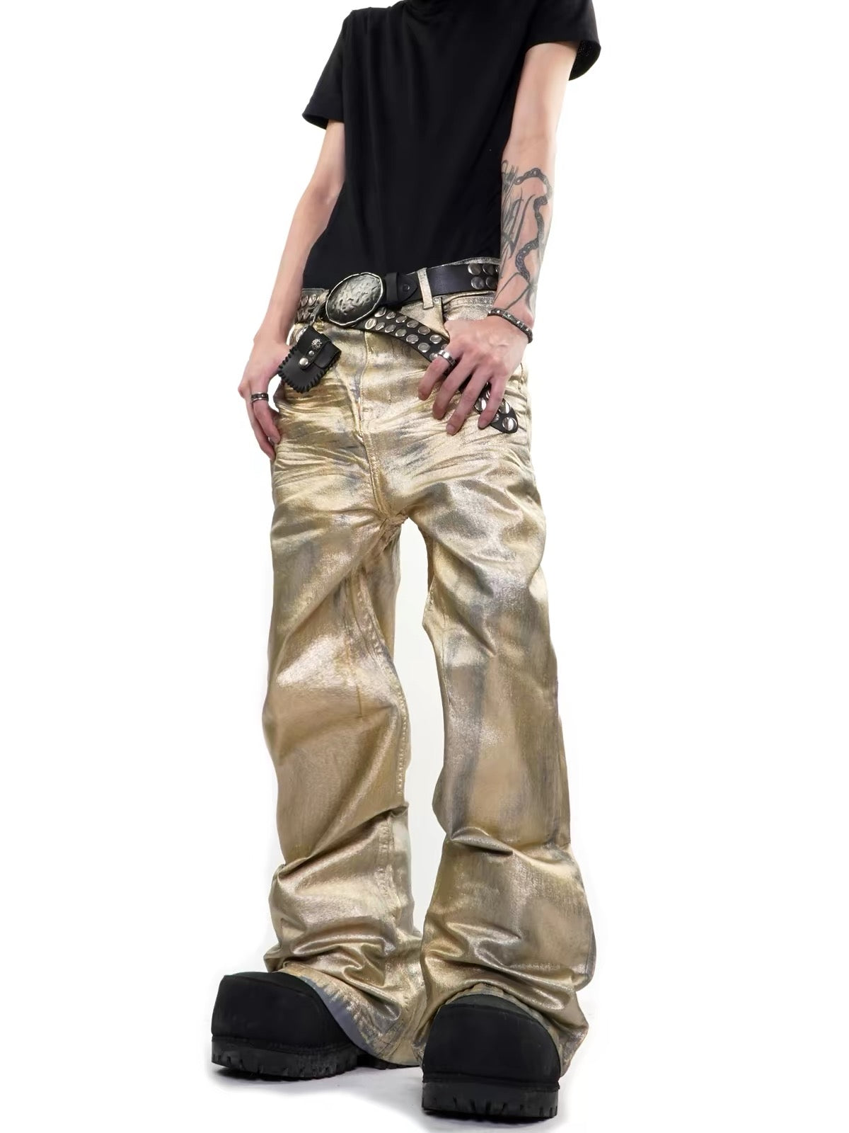 Devil Made Golden Brick waxed denim