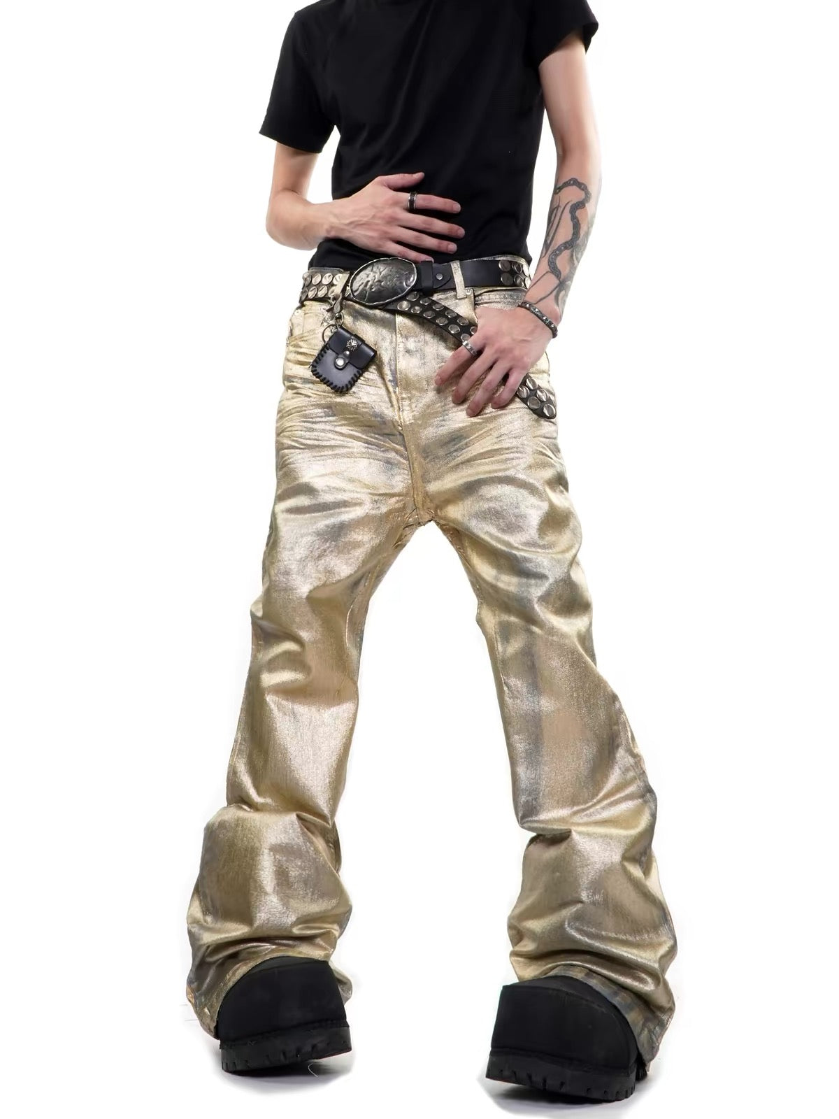 Devil Made Golden Brick waxed denim