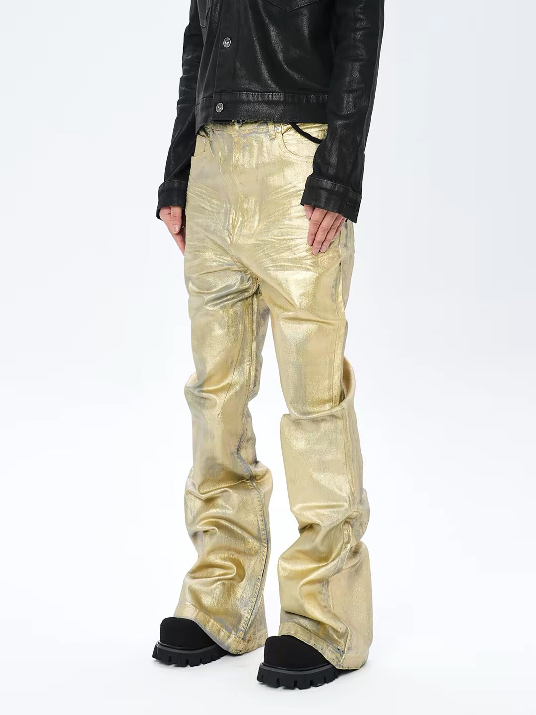 Devil Made Golden Brick waxed denim