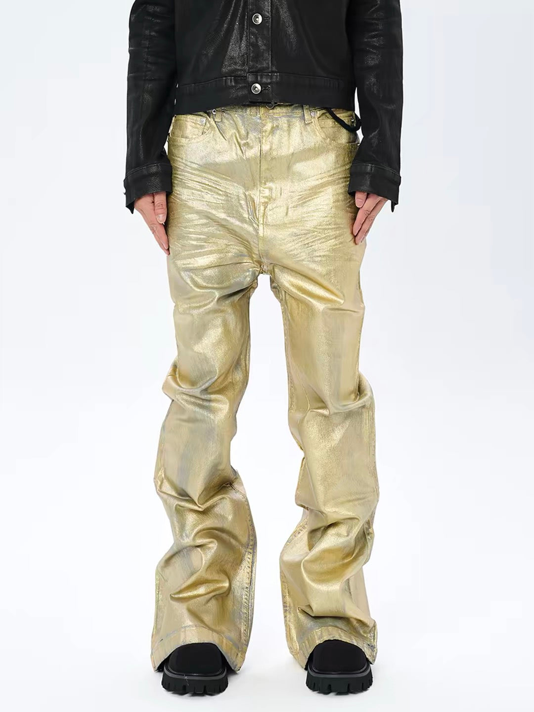 Devil Made Golden Brick waxed denim