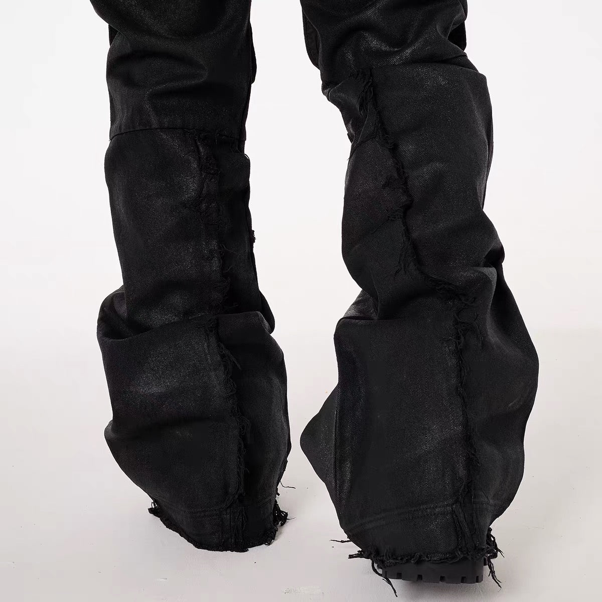 Devil Made Black Armour waxed denim