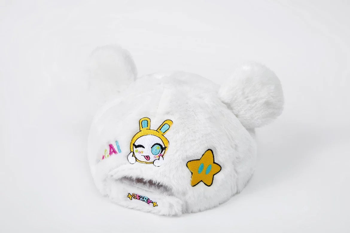 BlackBerry White anime girl hat