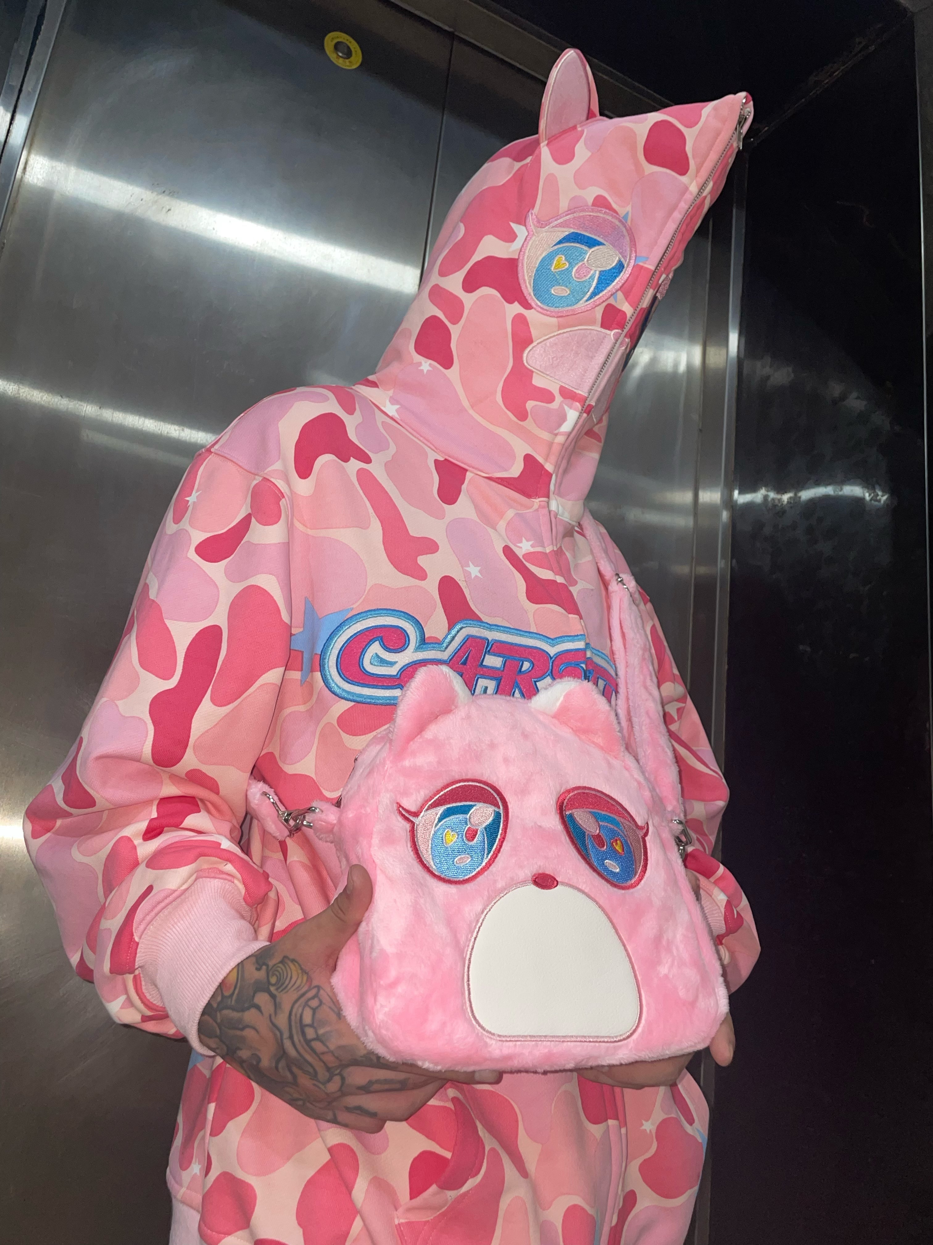 CartoonBox Pink Camo Hoodie – AONE4SURE