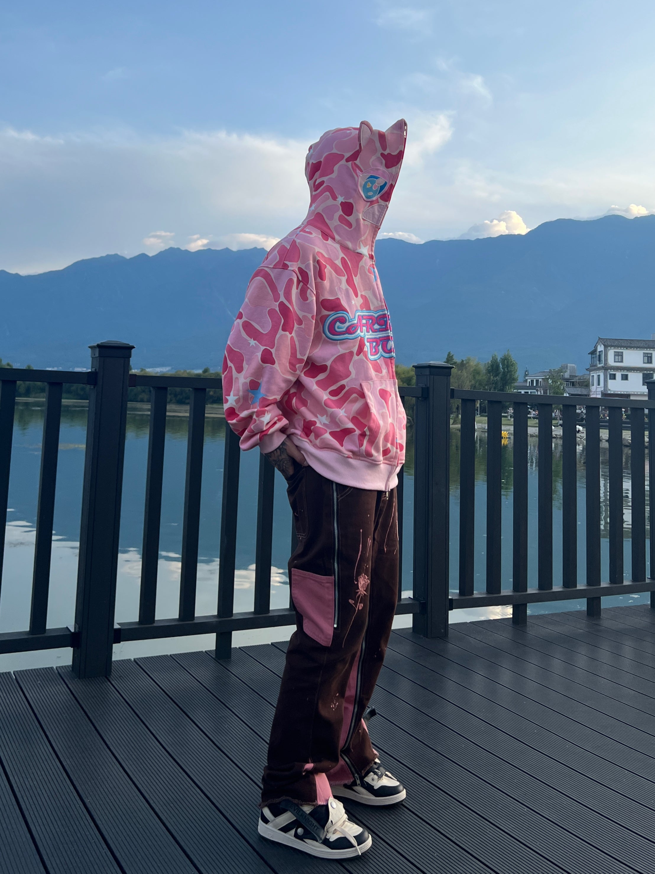 CartoonBox Pink Camo Hoodie – AONE4SURE