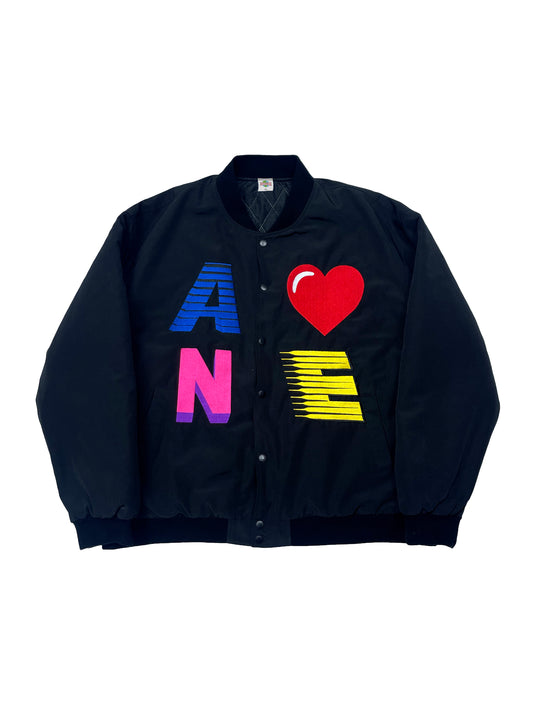 AONE4SURE Embroidery Logo Bomber Jacket