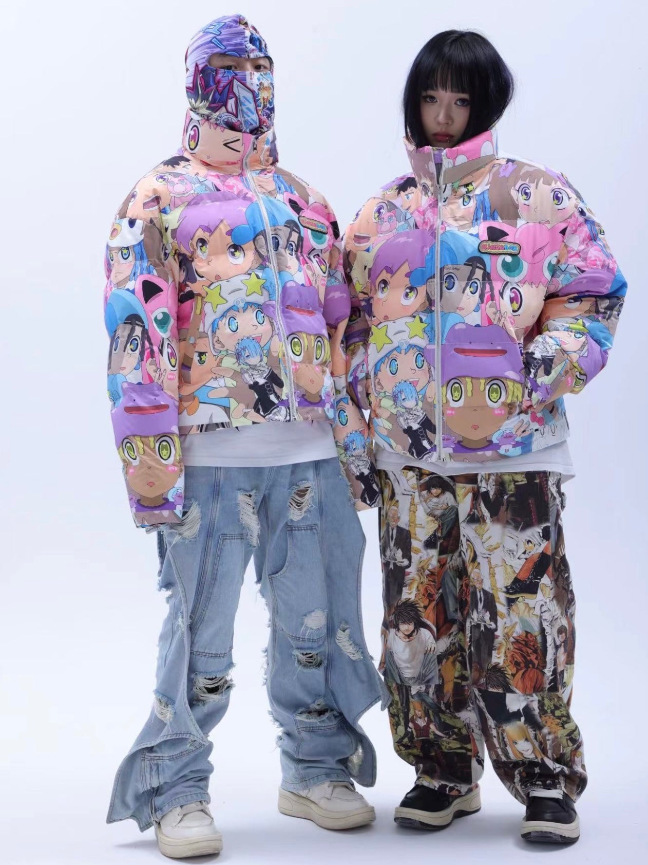 CartoonBox Anime Full-Print puffer jacket – AONE4SURE