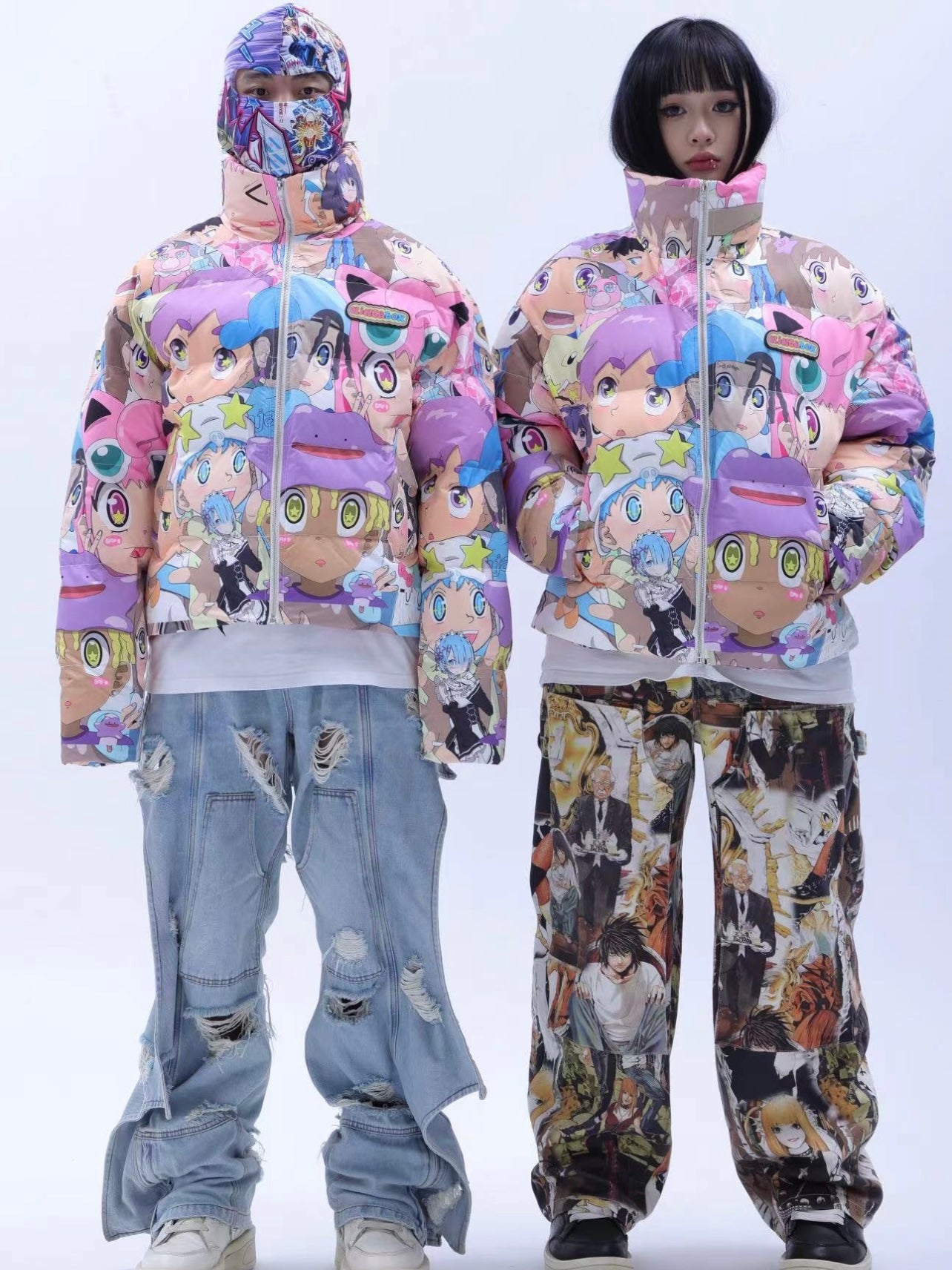 CartoonBox Anime Full-Print puffer jacket – AONE4SURE