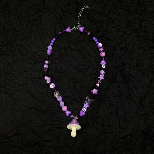 Collections Handmade Mushroom Necklace（4 Colors）